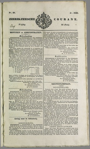 Zierikzeesche Courant 1838-06-15