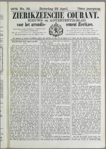 Zierikzeesche Courant 1876-04-22