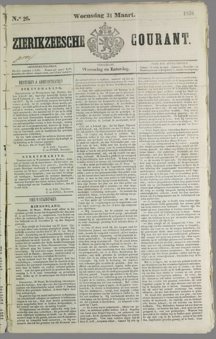 Zierikzeesche Courant 1858-03-31