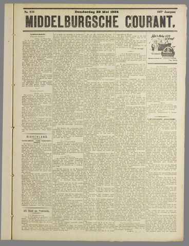 Middelburgsche Courant 1924-05-22