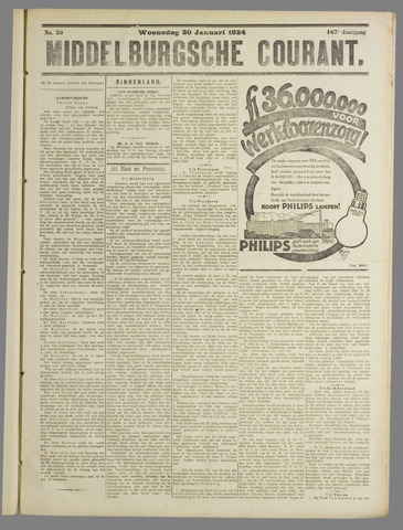 Middelburgsche Courant 1924-01-30