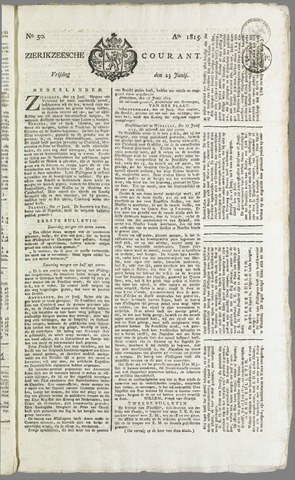Zierikzeesche Courant 1815-06-23