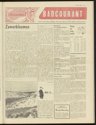 Schouwen's Badcourant 1969-07-25