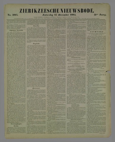 Zierikzeesche Nieuwsbode 1884-12-15