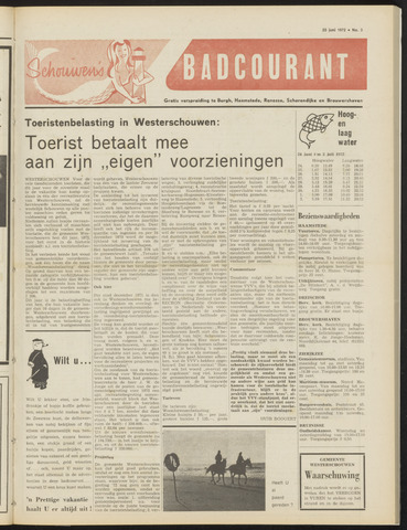 Schouwen's Badcourant 1972-06-23