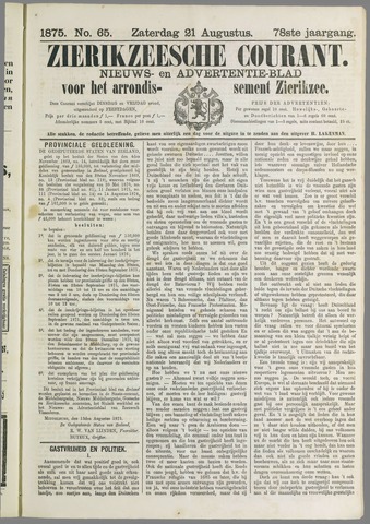 Zierikzeesche Courant 1875-08-21