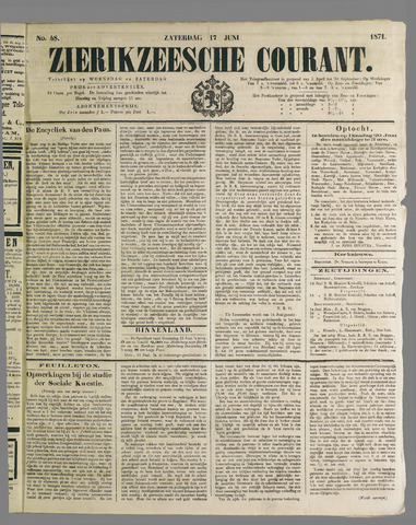 Zierikzeesche Courant 1871-06-17