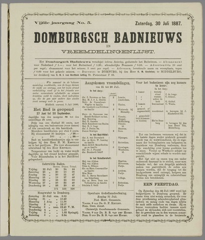 Domburgsch Badnieuws 1887-07-30