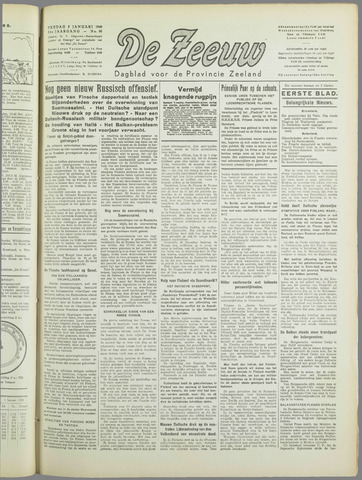 De Zeeuw. Christelijk-historisch nieuwsblad voor Zeeland 1940-01-05