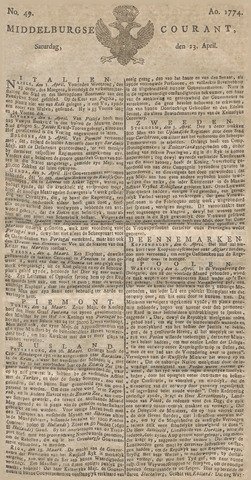 Middelburgsche Courant 1774-04-23