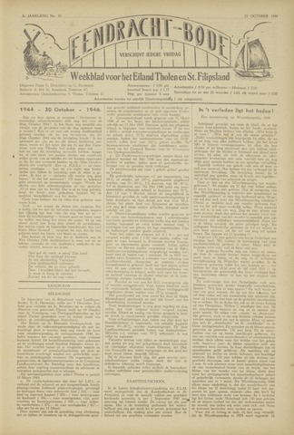 Eendrachtbode (1945-heden)/Mededeelingenblad voor het eiland Tholen (1944/45) 1946-10-25