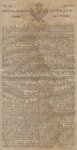 Middelburgsche Courant 1772-12-08