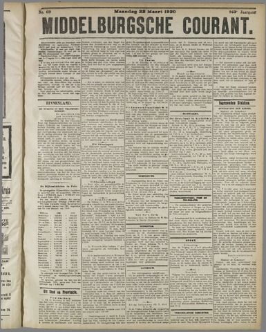 Middelburgsche Courant 1920-03-22