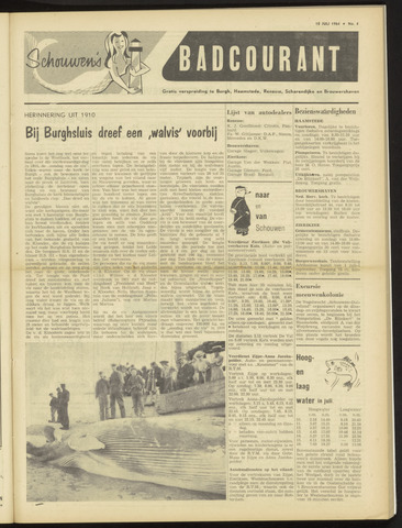Schouwen's Badcourant 1964-07-10