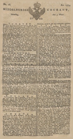 Middelburgsche Courant 1774-03-05