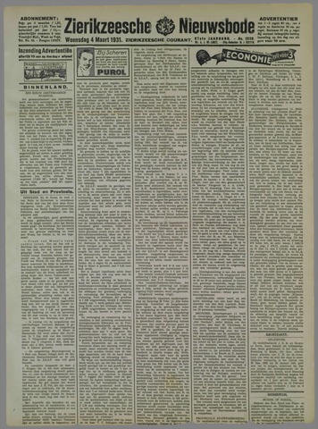 Zierikzeesche Nieuwsbode 1931-03-04
