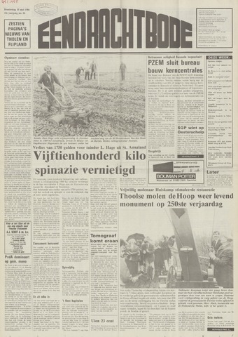 Eendrachtbode /Mededeelingenblad voor het eiland Tholen 1986-05-15