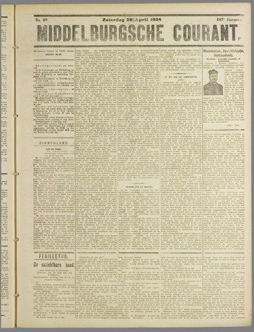 Middelburgsche Courant 1924-04-26