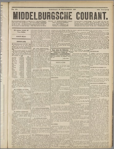 Middelburgsche Courant 1929-11-19
