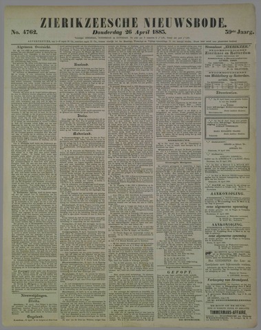 Zierikzeesche Nieuwsbode 1883-04-26