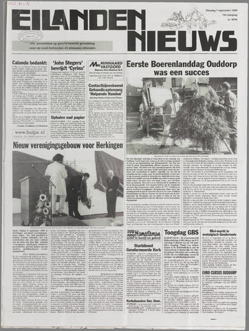 Eilanden-nieuws. Christelijk streekblad op gereformeerde grondslag 1999-09-07