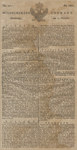 Middelburgsche Courant 1772-12-31