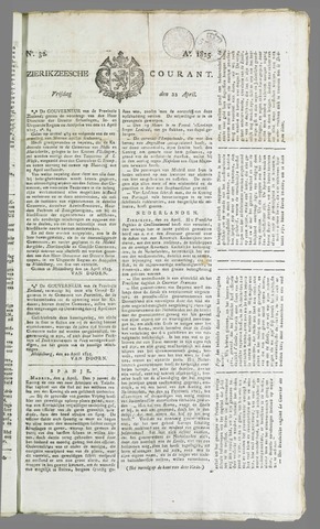 Zierikzeesche Courant 1825-04-22