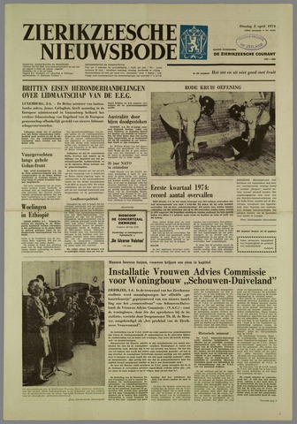 Zierikzeesche Nieuwsbode 1974-04-02