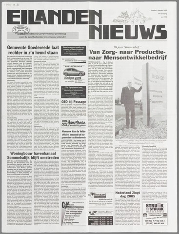 Eilanden-nieuws. Christelijk streekblad op gereformeerde grondslag 2005-02-04