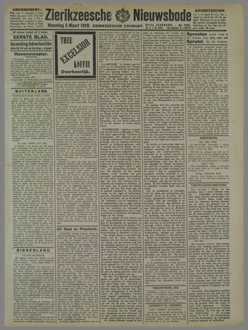 Zierikzeesche Nieuwsbode 1928-03-05
