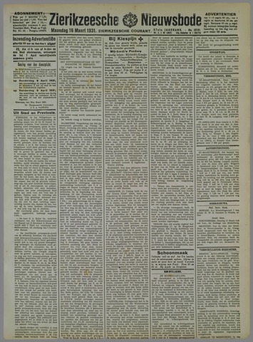 Zierikzeesche Nieuwsbode 1931-03-16