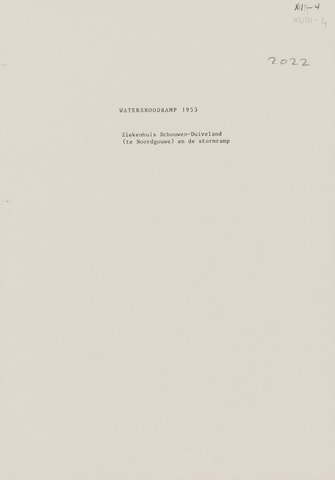 Watersnood documentatie 1953 - diversen 1954-01-06