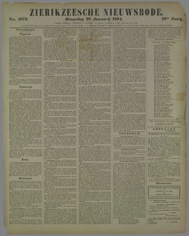 Zierikzeesche Nieuwsbode 1884-01-29