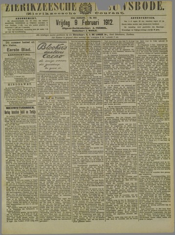 Zierikzeesche Nieuwsbode 1912-02-09