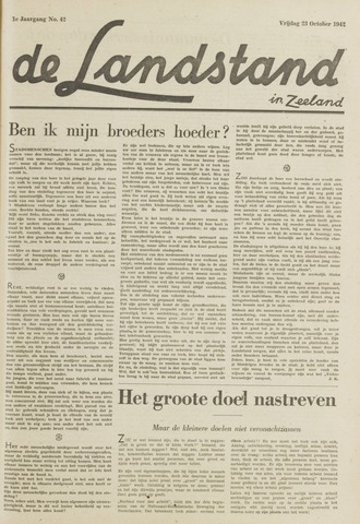 De landstand in Zeeland, geïllustreerd weekblad. 1942-10-23