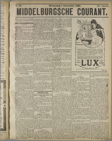 Middelburgsche Courant 1920-12-01
