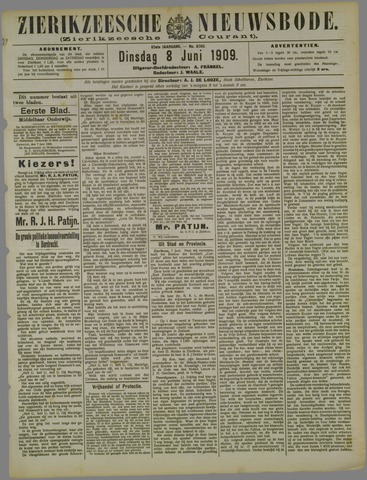 Zierikzeesche Nieuwsbode 1909-06-08