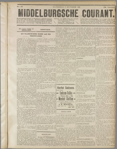 Middelburgsche Courant 1929-10-05