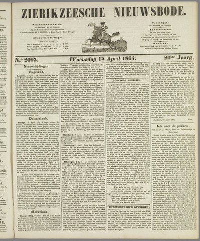 Zierikzeesche Nieuwsbode 1864-04-13