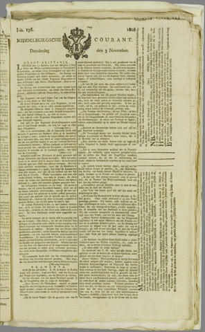 Middelburgsche Courant 1808-11-03