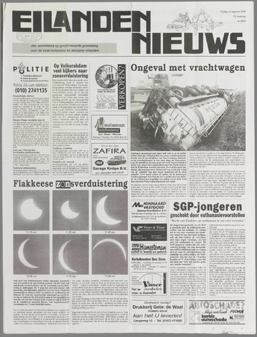 Eilanden-nieuws. Christelijk streekblad op gereformeerde grondslag 1999-08-13