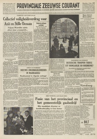 Provinciale Zeeuwse Courant 1955-08-01