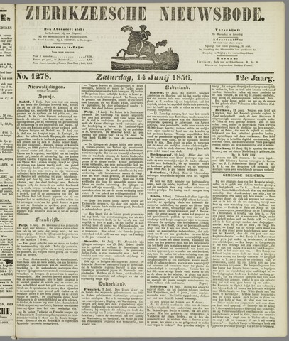 Zierikzeesche Nieuwsbode 1856-06-14