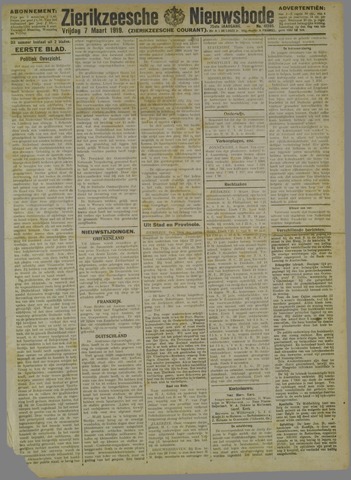 Zierikzeesche Nieuwsbode 1919-03-07