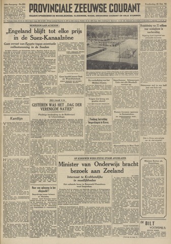 Provinciale Zeeuwse Courant 1951-10-25