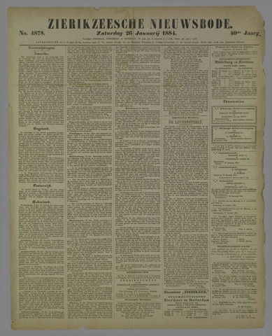Zierikzeesche Nieuwsbode 1884-01-26