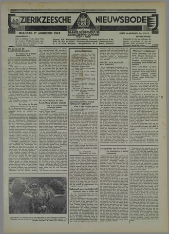 Zierikzeesche Nieuwsbode 1942-08-17