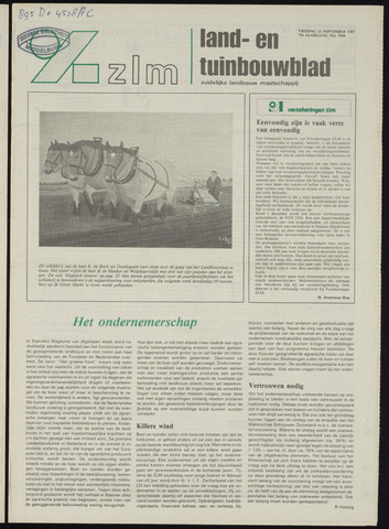 Zeeuwsch landbouwblad ... ZLM land- en tuinbouwblad 1987-11-13