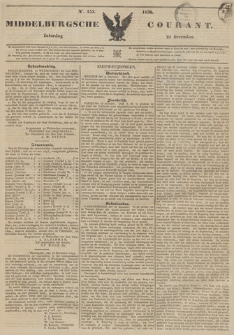 Middelburgsche Courant 1839-12-21