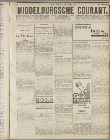 Middelburgsche Courant 1929-10-03